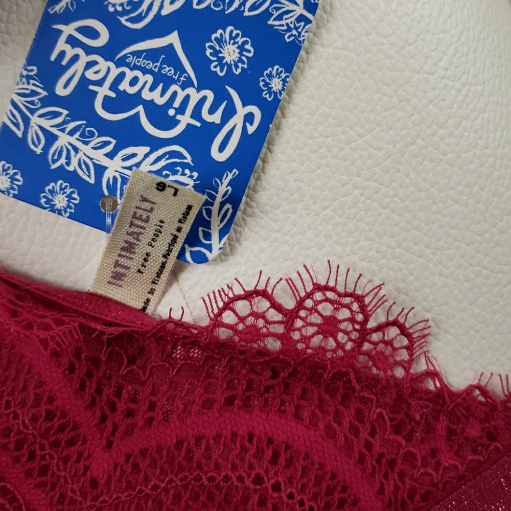 Raspberry Free People Bralette - Picture 3 of 4